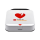 Physio Control LIFEPAK CR2 halbautomatischer Defibrillator / AED mit WLAN, Handgriff, Zweisprachig