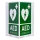 Nasen-/Winkelschild "Defibrillator/AED" Normal