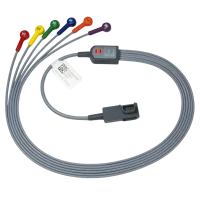 12-Kanal-Brustwandkabel EKG-Kabel gemäß AHA...