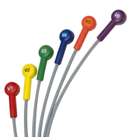 12-Kanal-Brustwandkabel EKG-Kabel gemäß AHA...