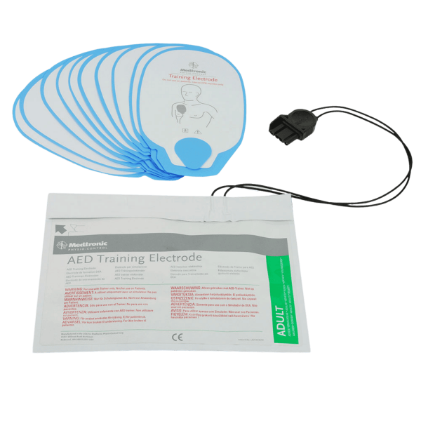 QUIK-COMBO Trainings-Set für LIFEPAK 1000 & 500 Trainer (5x Trainingselektroden mit Verpackung + Kabel)