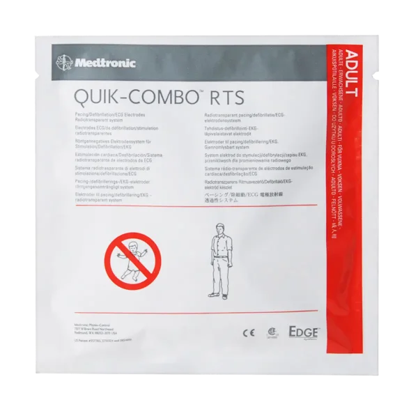 QUIK-COMBO RTS EDGE Defibrillationselektroden, röntgendurchlässig, für Physio-Control LIFEPAK 12, 15 & 20