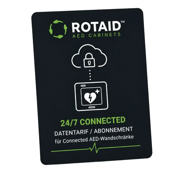 Datenplan für Rotaid 24/7 Connected AED-Wandschrank